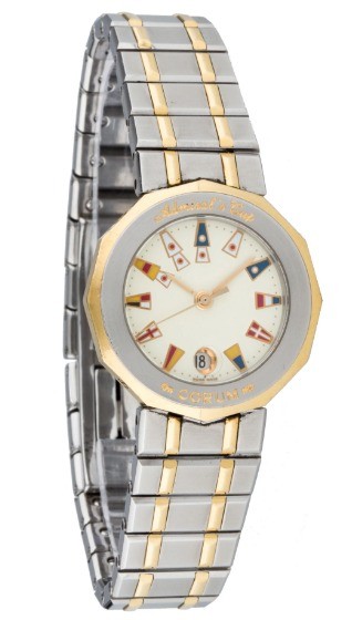Admiral's Cup Classic in Steel and Yellow Gold on Steel and Yellow Gold Bracelet with White Dial