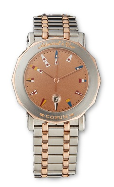 Admiral's Cup in Steel and Yellow Gold on 2- Tone Bracelet with Beige Dial