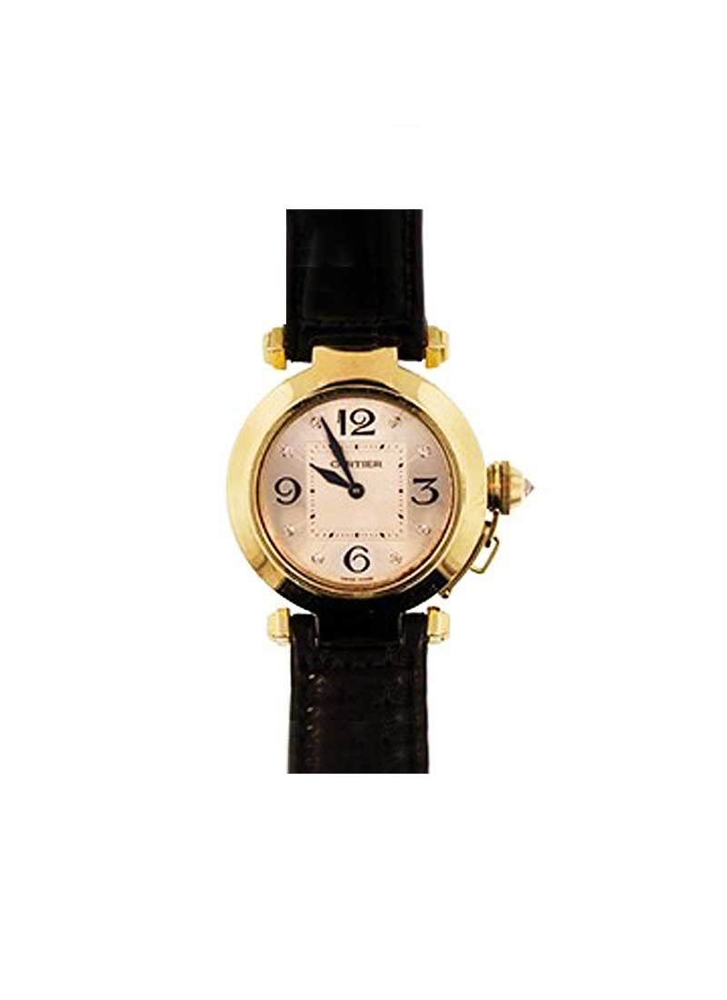 Cartier Pasha Ladies 32mm in Yellow Gold