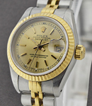 Lady's 2-Tone Datejust 26mm on Jubilee Bracelet with Champagne Stick Dial