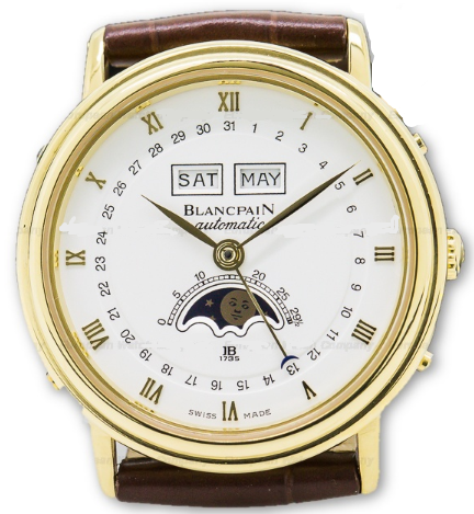 Blancpain Villeret Triple Date Moon Phase in Yellow Gold