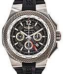 Bentley Light Body Chronograph 49mm in Titanium on Black Rubber Strap with Grey Dial