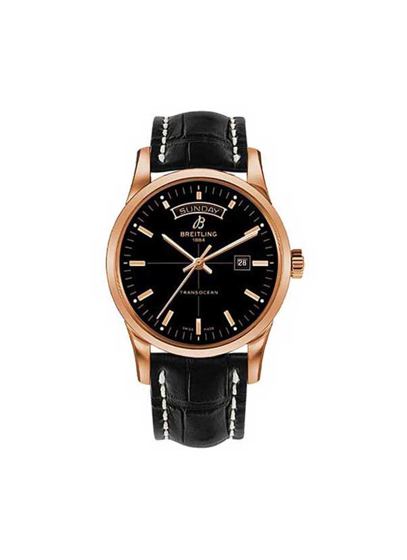 Breitling Transocean Day-Date Series in Rose Gold