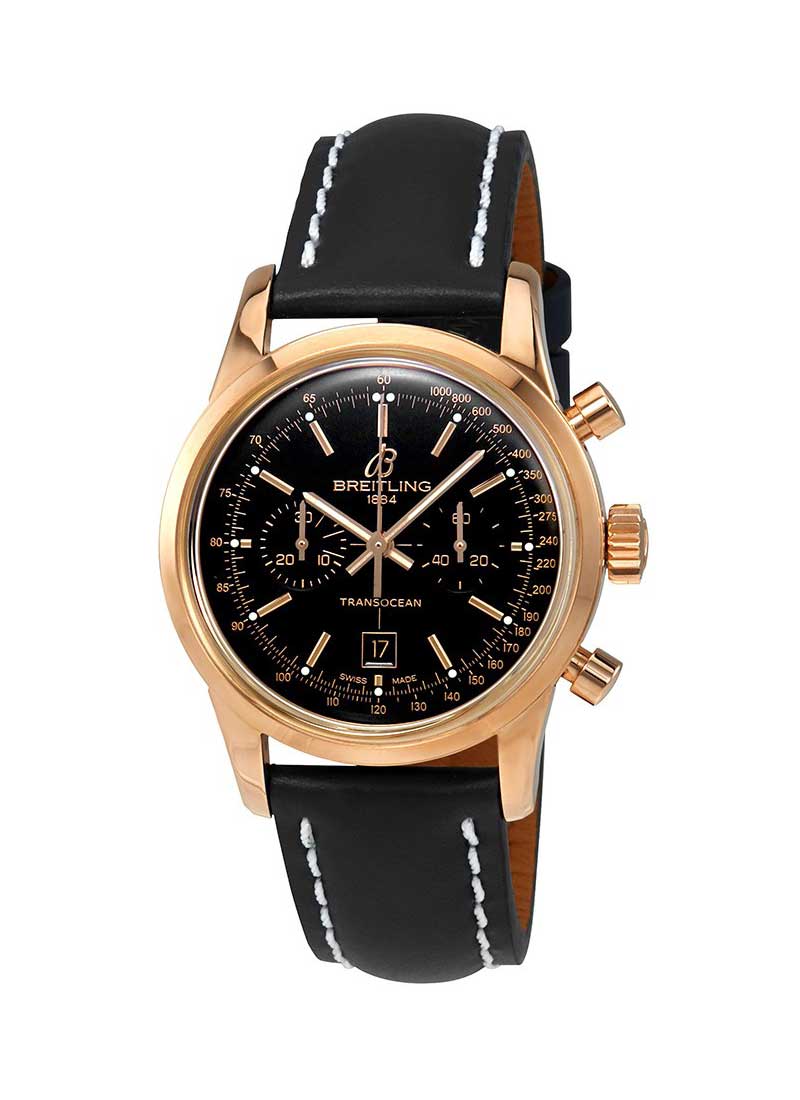 Breitling Transocean Chronograph 38mm in Rose Gold