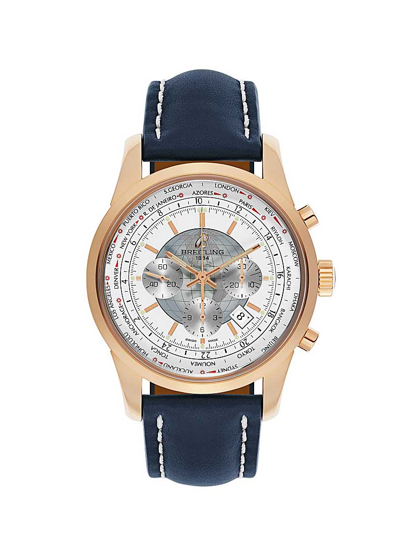 Breitling Transocean Chronograph Unitime Automatic in Rose Gold