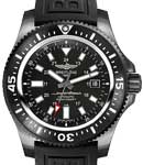Superocean 44 Special Automatic in Black Steel On Black Rubber Strap with Black Dial