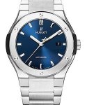 Classic Fusion Automatic 42mm in Titanium On Titanium Bracelet with Blue Dial