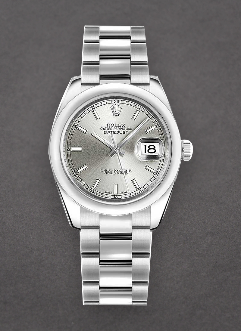 Rolex Unworn Mid Size DateJust 31mm in Steel with Domed Bezel