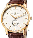 Classico Mens 39mm in Rose Gold On Brown Crocodile Strap with Eggshell Dial