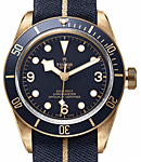 Heritage Black Bay 43mm in Bronze on Blue Nato Strap with Blue Dial