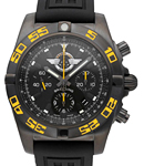 Chronomat 44 Jet Team USA in Black Steel - Limited Edition on Black Rubber Strap with Black Dial
