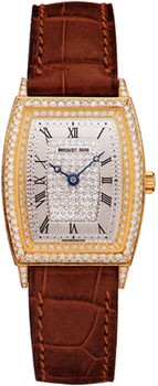Heritage Automatic Yellow Gold on Strap with Pave Diamond Dial 