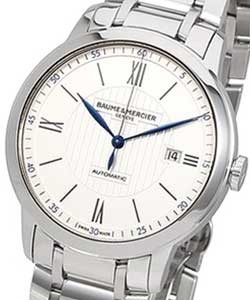 Classima 42mm  Automatic in Steel on Steel Bracelet with Silver Roman Dial