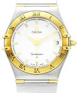 Constellation 35mm in Steel with Yellow Gold Bezel on 2-Tone Bracelet with White Dial