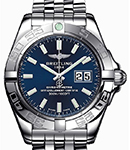 Galactic 41 Automatic in Steel on Steel Bracelet with Blue Dial