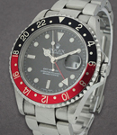 GMT Master 40mm in Steel with Black and Red Bezel on Oyster Bracelet with Black Dial