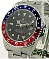 GMT Master II 40mm with Blue and Red Bezel on Oyster Bracelet with Black Dial