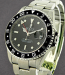 GMT Master II 40mm in Steel with Black Bezel on Oyster Bracelet with Black Dial