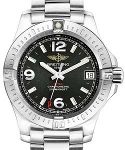 Colt 36 in Steel on Steel Bracelet with Black Dial