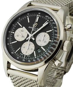 Transocean Chronograph On Bracelet with Black Dial