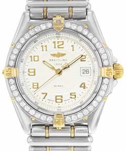 Wings Chronometer 31mm in Steel with Diamond Bezel on 2-Tone Bracelet with Cream Arabic Dial