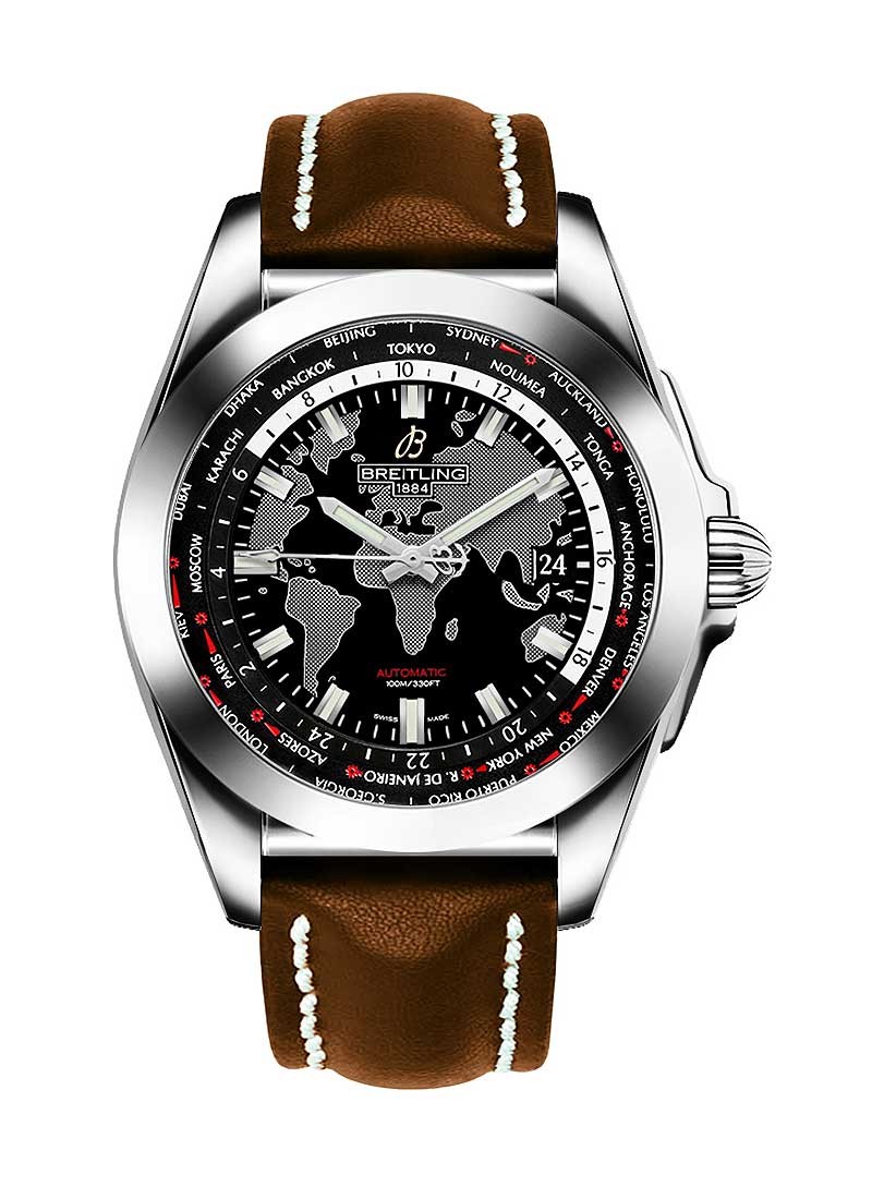 Breitling Galactic Unitime 44mm Automatic in Steel