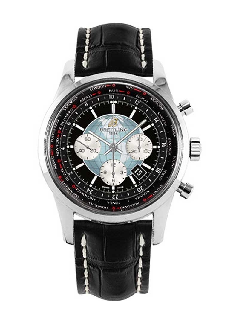 Breitling Transocean Chronograph Unitime 46mm in Steel