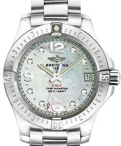 Colt 33mm in Steel on Steel Bracelet with MOP Diamond Dial