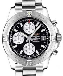 Colt Chronograph in Steel on Steel Bracelet with Black Dial
