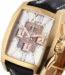 Bentley Flying B Chronograph in Rose Gold on Black Calfskin Leather Strap with Silver Dial