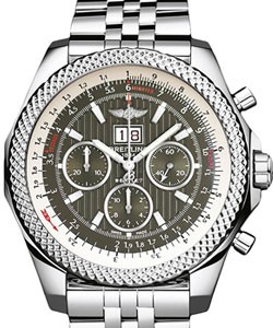 Bentley 6.75 Speed Chronograph 49mm in Steel on Steel Braclet with Grey Dial