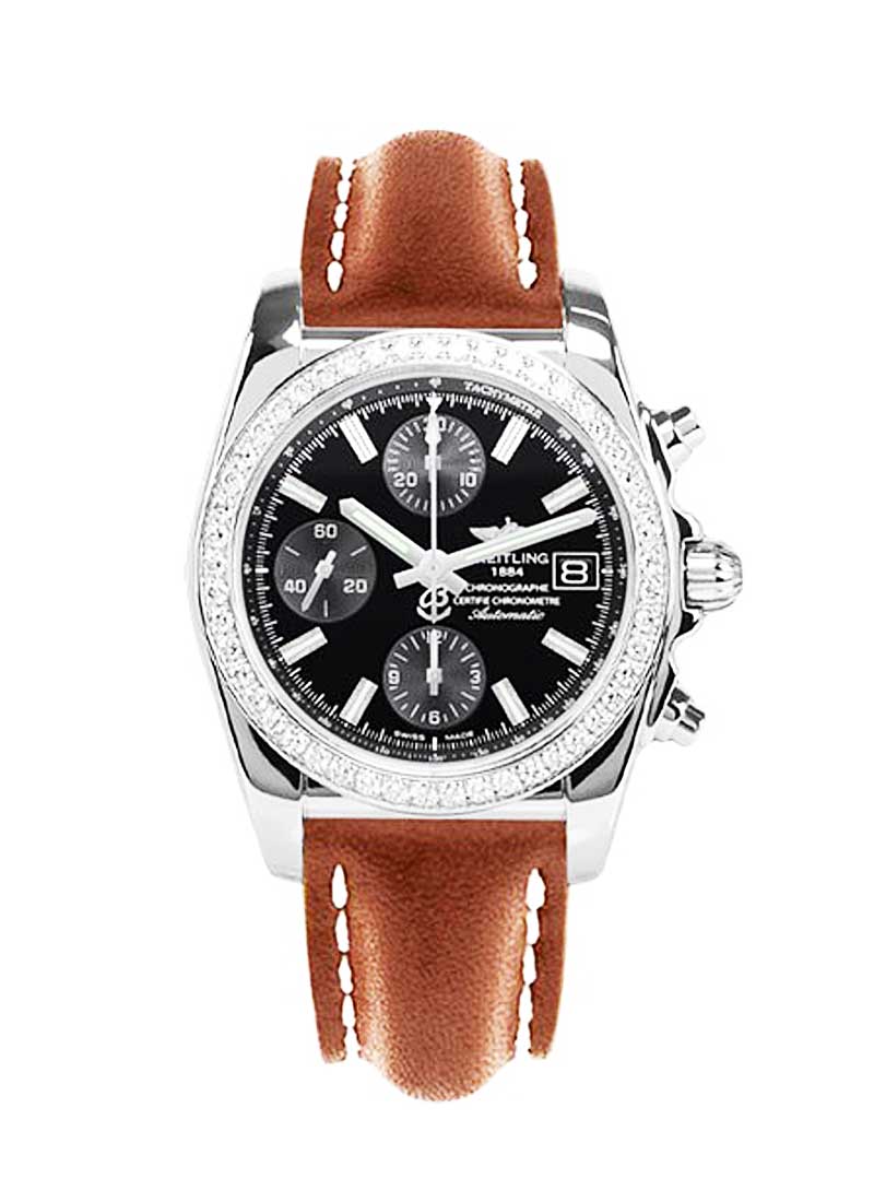 Breitling Chronomat Chronograph 38mm in Steel with Diamond Bezel