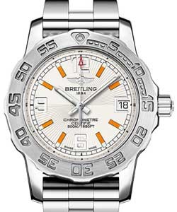 Colt Lady's 33m Quartz in Steel on Steel Bracelet with Silver Dial and Orange Hour Markers