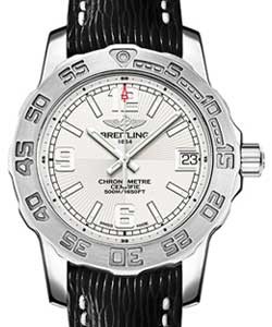 Colt Lady's 33mm Quartz in Steel on Black Sahara Calfskin Leather Strap with Stratus Silver Dial
