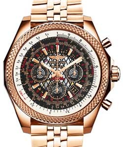 Bentley B06 Chronograph in Rose Gold on Rose Gold Bracelet with Black Dial