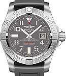 Avenger II Seawolf 45mm in Steel on Black Rubber Strap with Grey Dial