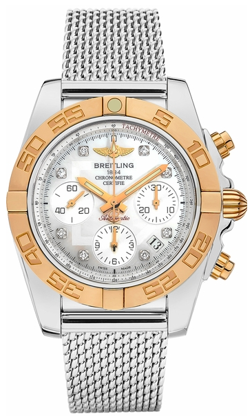 Breitling Chronomat 41 Automatic in Steel and Rose Gold Bezel