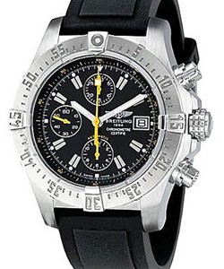 Avenger Skyland Code Yellow in Steel on Black Rubber Strap with Black Dial