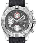 Avenger II Automatic 43mm in Steel On Black Canvas Strap with Tungsten Grey Dial