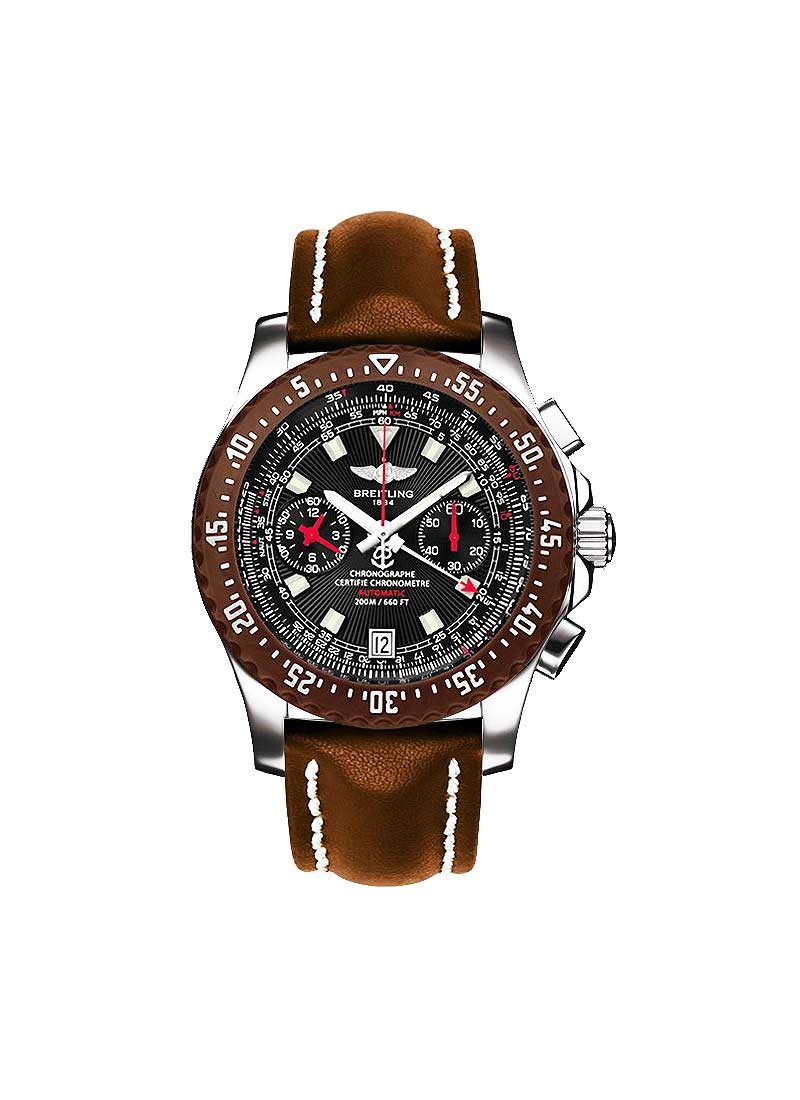Breitling Professional Skyracer Raven Chronograph in Steel with Brown PVD Bezel