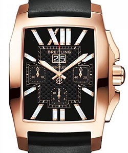 Bentley Flying B  Automatic in Rose Gold On Black Rubber Strap with Royal Ebony Black Dial