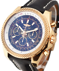 Bentley B06 Chronograph Limited Edition Rose Gold on Strap with Black Dial