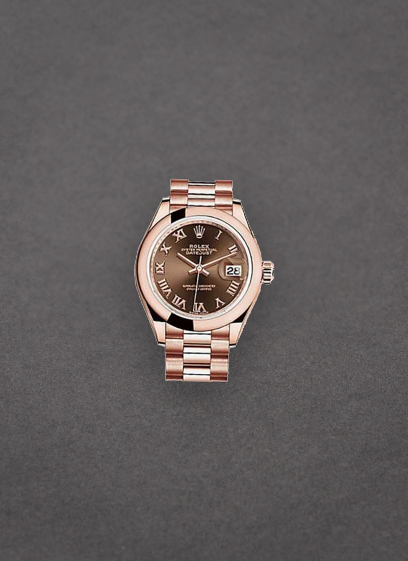 Rolex Unworn Datejust 28mm Automatic in Rose Gold