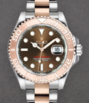 Yacht-Master 37mm in Steel with Rose Gold Bezel on Oyster Bracelet with Chocolate Dial