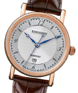 Sirius in Rose Gold on Brown Alligator Leather Strap with Silver Dial
