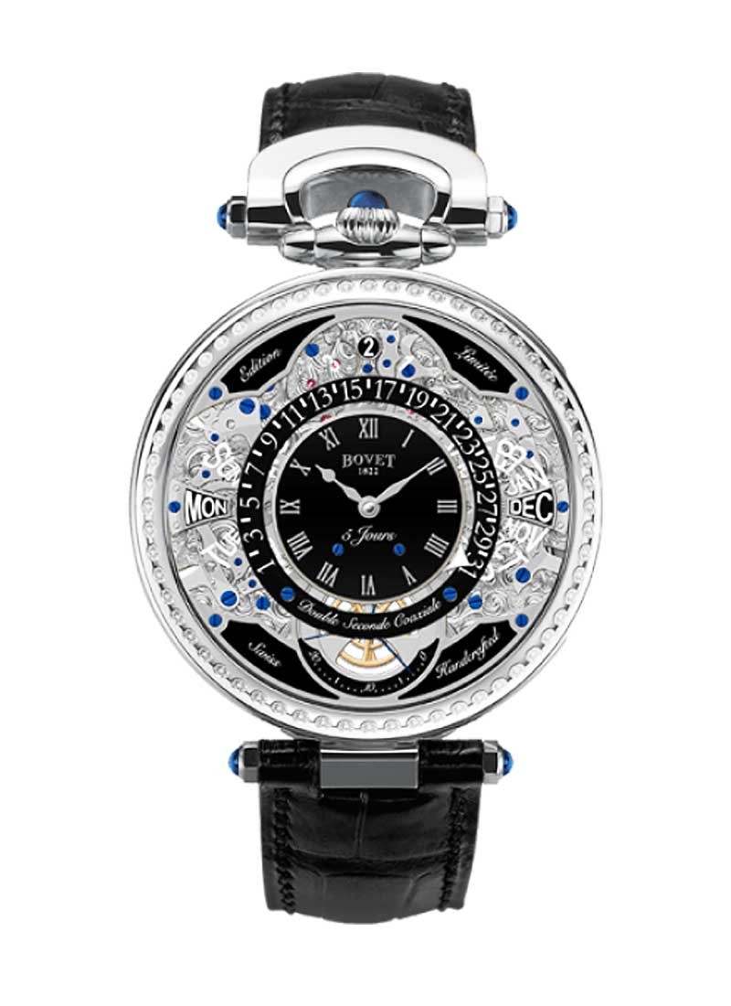 Bovet Fleurier Complications Virtuoso Vii 43.3mm in White Gold with Dimonds Bezel