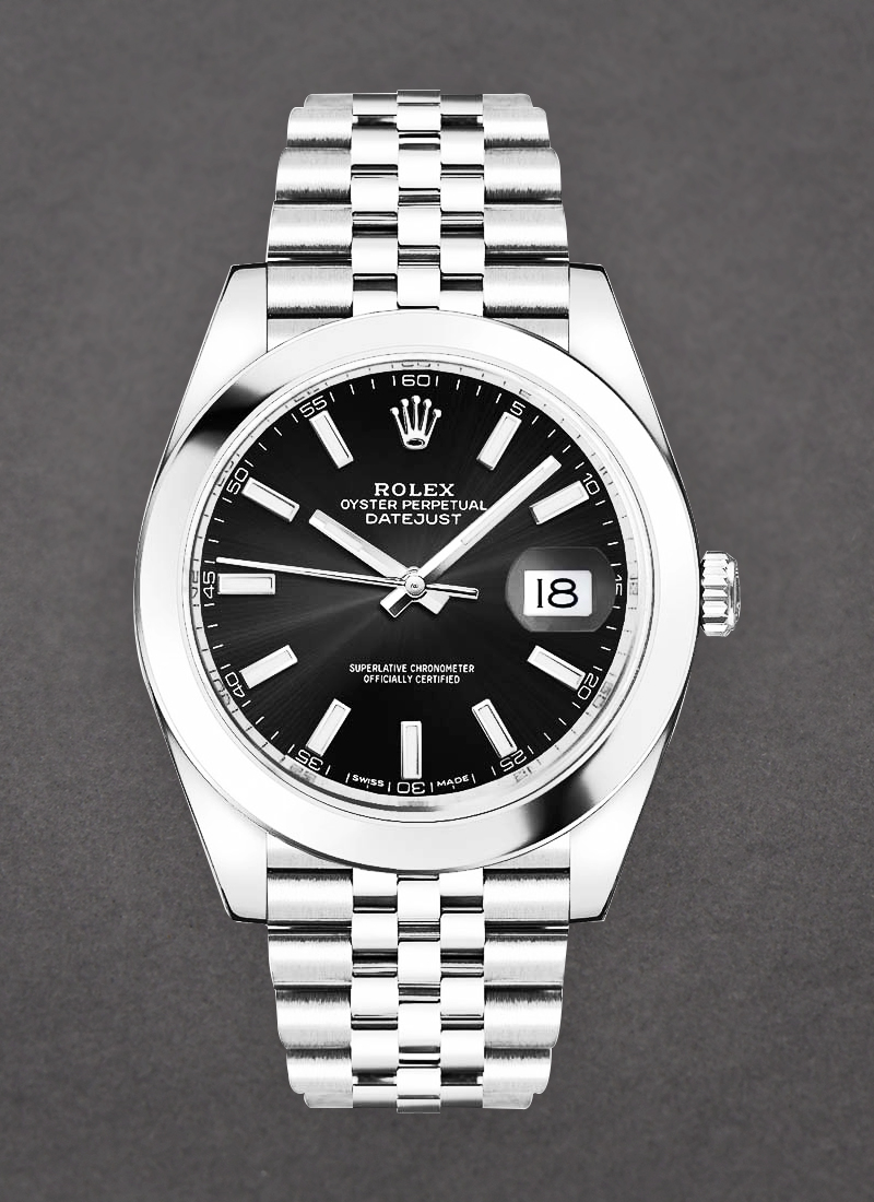 Rolex Unworn Datejust 41mm in Steel with Smooth Bezel