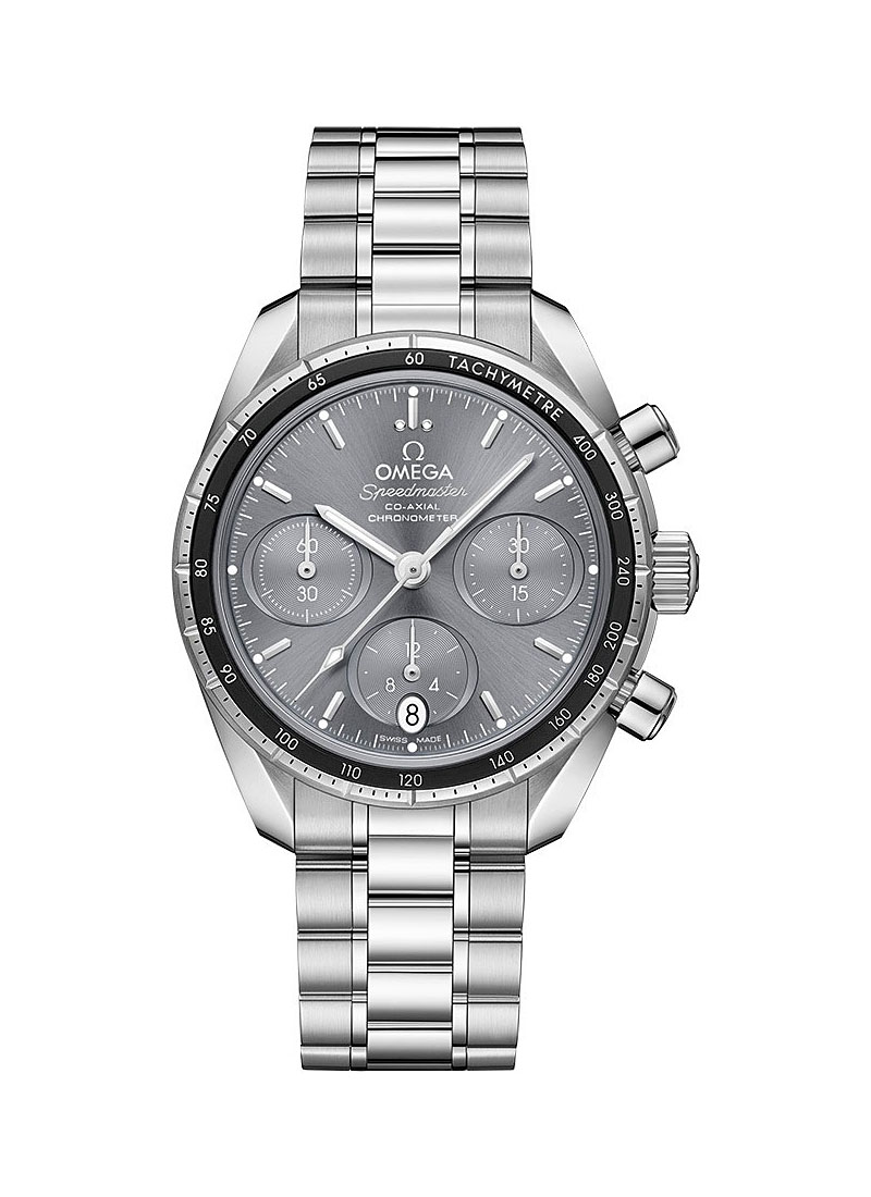 Omega Speedmaster Co-Axial Chronograph 38mm in Steel with Black Aluminum Bezel