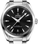 Seamaster Aqua Terra 150M Master Chronometer 38mm Automatic in Steel on Steel Bracelet with Black Index Dial