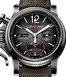 Chronofighter Vintage Aircraft 44mm in Steel and PVD On Anthracite Canvas Strap with Black Dial- Limited Edition of 250 Pieces